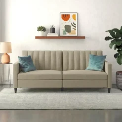 Dorel Home Celine - 3-zits slaapbank in cappuccino stof