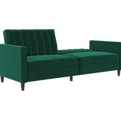 Dorel Home Celine - 3-zits slaapbank in donkergroen fluweel Sale