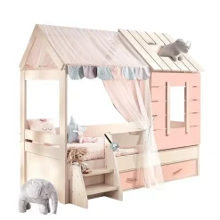 Merkloos Cento Pink bedhuisje kinderbed meisjeskamer 200 x 90 cm New