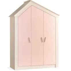 Leen Bakker Cento Pink 3-deurs kledingkast huisje meisjeskamer Sale