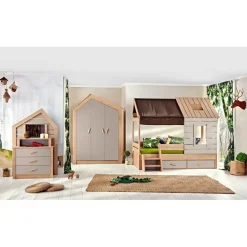 Merkloos Cento stapelbed bedhuisje kinderkamer 200x90 - 200x100 cm New