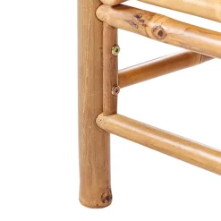 Beliani CERRETO - Hoekmodule tuin - Taupe - Bamboe Outlet