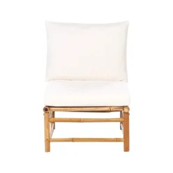 Beliani CERRETO - Loungeset 5-zits met salontafel - Wit - Bamboehout Best