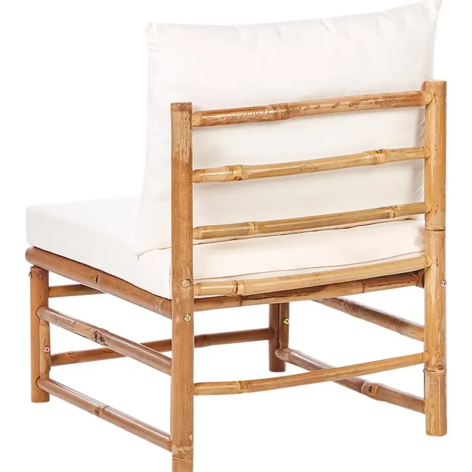 Beliani CERRETO - Loungeset 5-zits met salontafel - Wit - Bamboehout Best