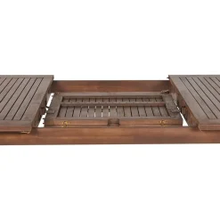 Beliani CESANA - Tuintafel - Donkerhout - 100 x 180/240 cm - Acaciahout Outlet