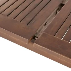 Beliani CESANA - Tuintafel - Donkerhout - 100 x 180/240 cm - Acaciahout Outlet