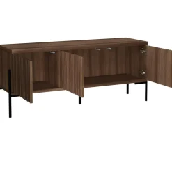 Loft24 Charlie - Laag dressoir met 3 deuren in walnoot-look Hot
