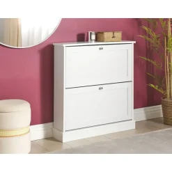 Beliani CHELAN - Schoenenkast - Wit - Spaanplaat