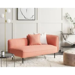 Beliani CHEVANNES - Chaise longue - Roze - - Polyester