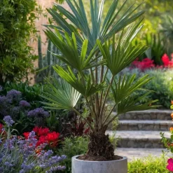 Plant in a Box Chinese Waaierpalm - Trachycarpus Fortunei - Hoogte 65-75cm - ⌀21cm Online