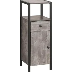 Loft24 Chris - Kast met 1 lade en 2 zwarte spaanplaatdeuren Hot