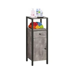 Loft24 Chris - Kast met 1 lade en 2 zwarte spaanplaatdeuren Hot