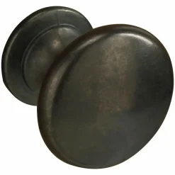 Loft24 Chris - Onderkast met 2 deuren van beton/zwarte spaanplaat 60 cm Sale