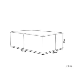 Beliani CHUVA - Beschermhoes voor loungeset SANO - Grijs - Polyester Hot