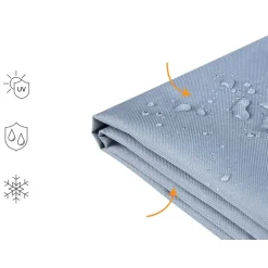 Beliani CHUVA - Beschermhoes voor loungeset SANO - Grijs - Polyester Hot