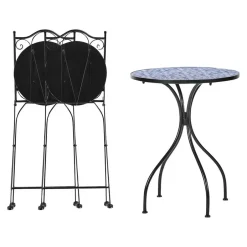 Beliani CIGILIANO - Balkonset - Zwart - Metaal Outlet