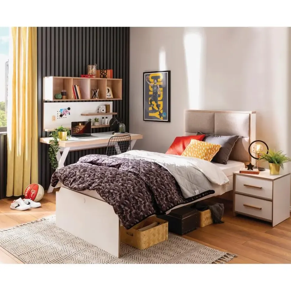 Merkloos Cilek Modera tienerbed wit 200 x 100 cm Outlet