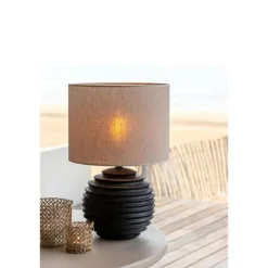 Light & Living Cilinder Lampenkap Breska - Parel Wit - Ø40x30cm Outlet