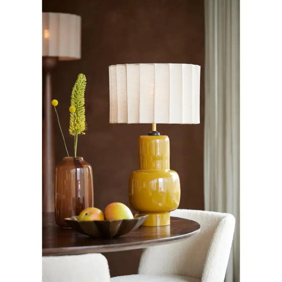 Light & Living Cilinder lampenkap Disli - Crème - Ø35cm Sale