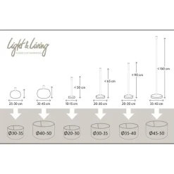 Light & Living Cilinder Lampenkap Gemstone - Goud - Ø40x30cm Sale