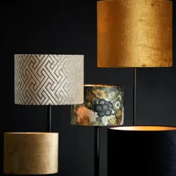 Light & Living Cilinder Lampenkap Gemstone - Goud - Ø35x30cm Outlet