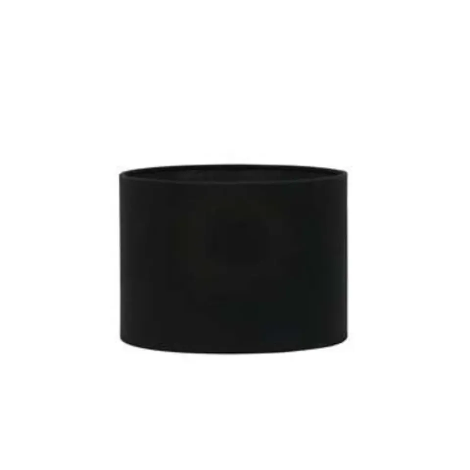 Light & Living Cilinder Lampenkap Livigno - Zwart - Ø30 x 21 cm New