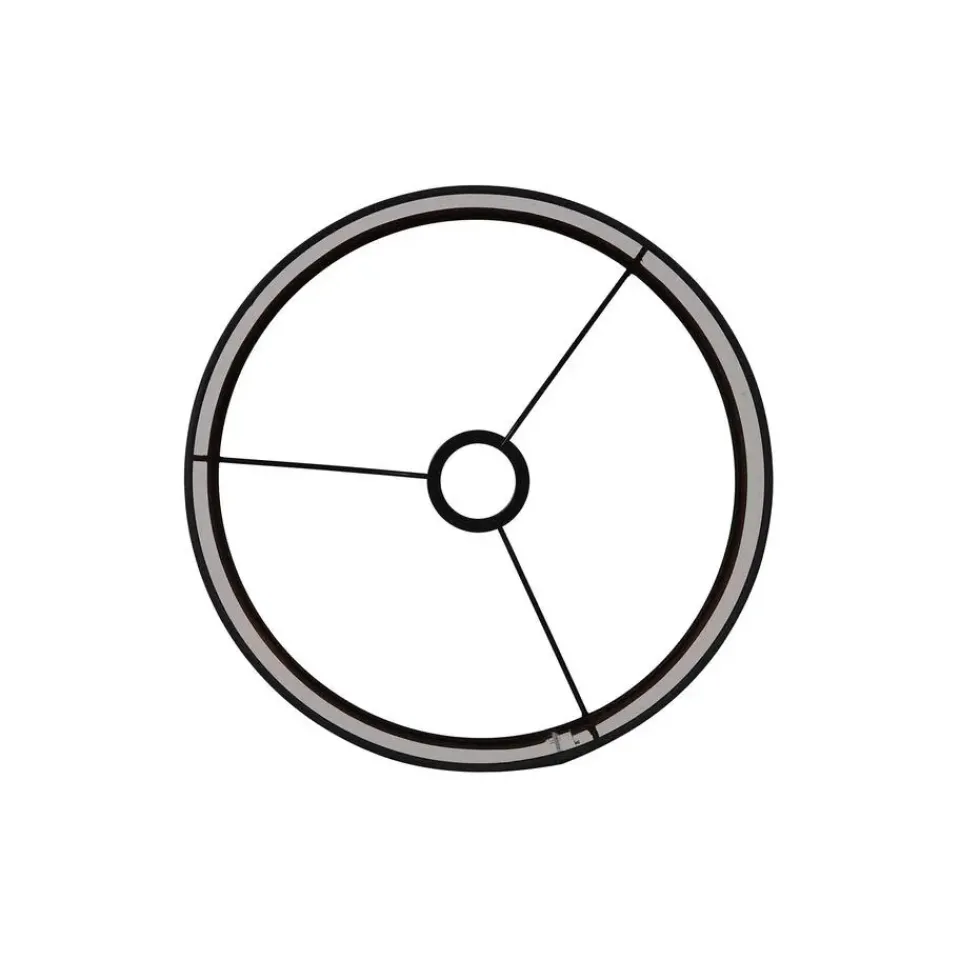 Light & Living Cilinder Lampenkap Livigno - Zwart - Ø30 x 21 cm New