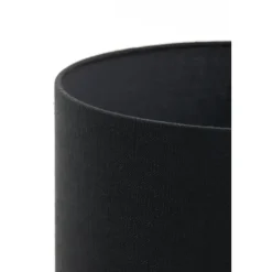 Light & Living Cilinder Lampenkap Livigno - Zwart - Ø30 x 21 cm New