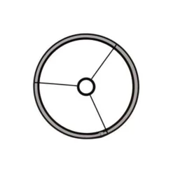 Light & Living Cilinder Lampenkap Livigno - Zwart - Ø30 x 21 cm New