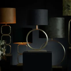 Light & Living Cilinder Lampenkap Livigno - Zwart - Ø30 x 21 cm New