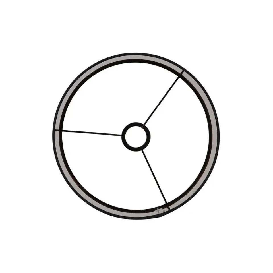 Light & Living Cilinder Lampenkap Livigno - Zwart - Ø35x25cm Hot