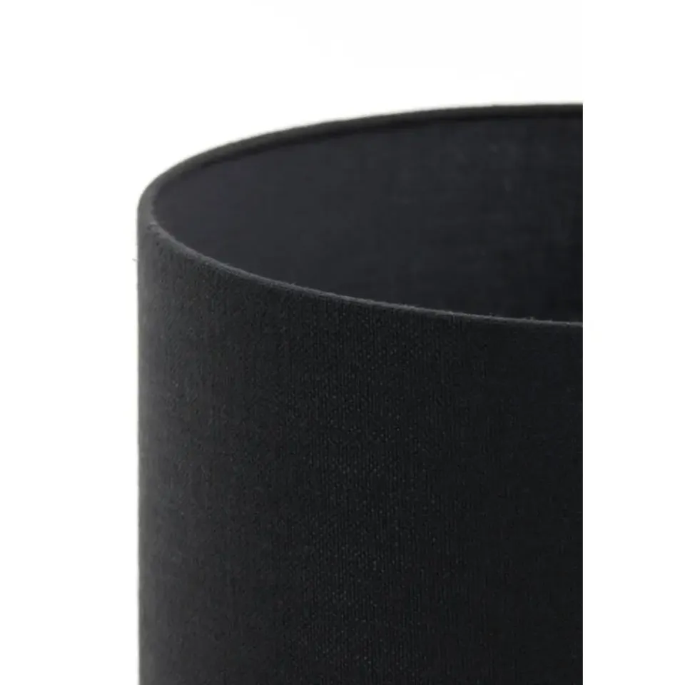 Light & Living Cilinder Lampenkap Livigno - Zwart - Ø35x25cm Hot