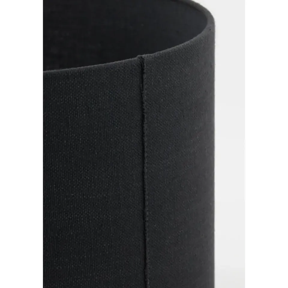 Light & Living Cilinder Lampenkap Livigno - Zwart - Ø35x25cm Hot