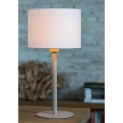 Light & Living Cilinder Lampenkap Livigno - Eiwit - Ø25cm New