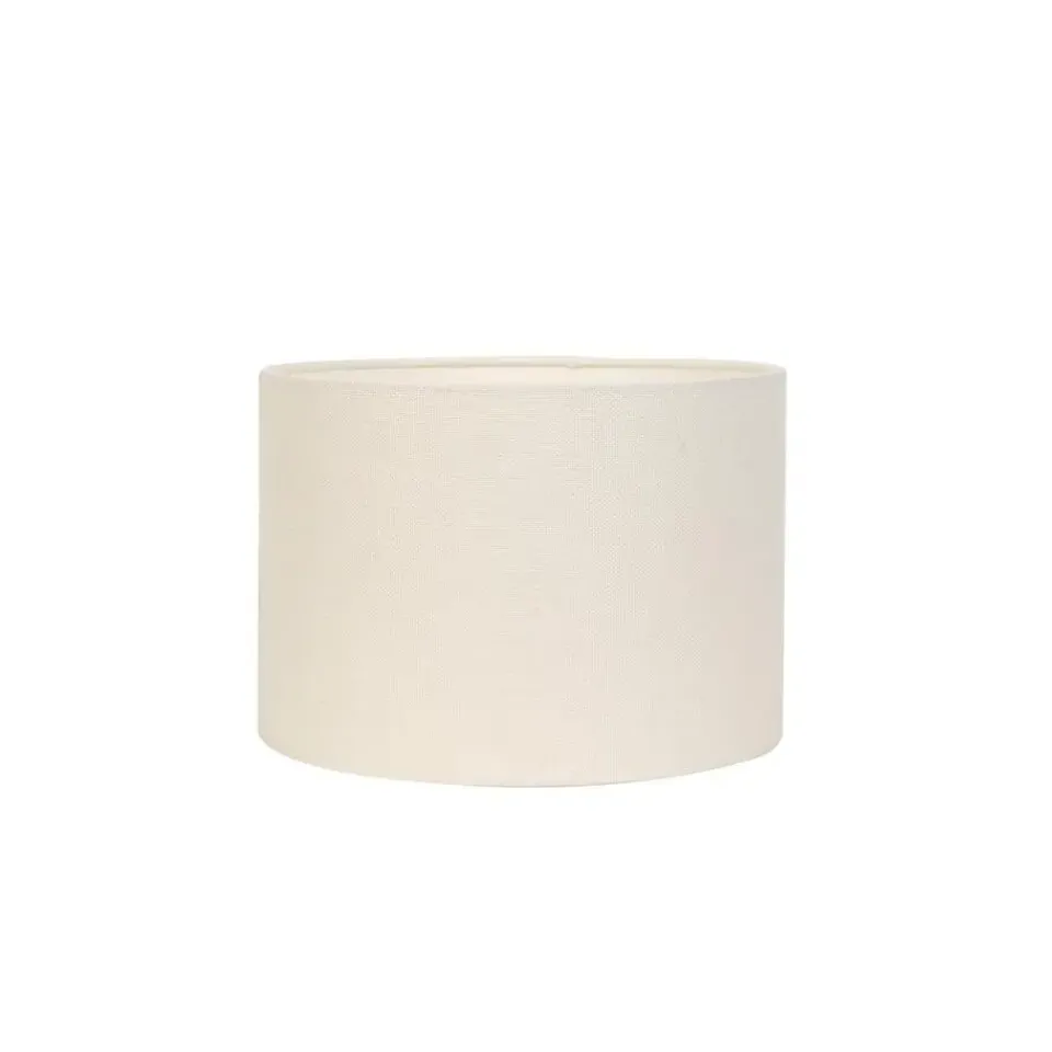 Light & Living Cilinder Lampenkap Livigno - Eiwit - Ø30 x 21 cm