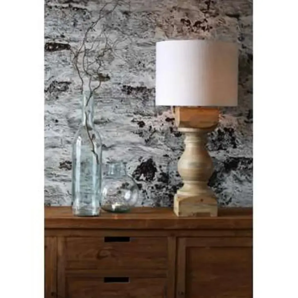 Light & Living Cilinder Lampenkap Livigno - Eiwit - Ø30 x 21 cm