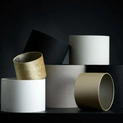 Light & Living Cilinder Lampenkap Livigno - Eiwit - Ø30 x 21 cm