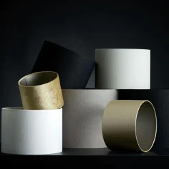 Light & Living Cilinder Lampenkap Livigno - Eiwit - Ø30 x 21 cm