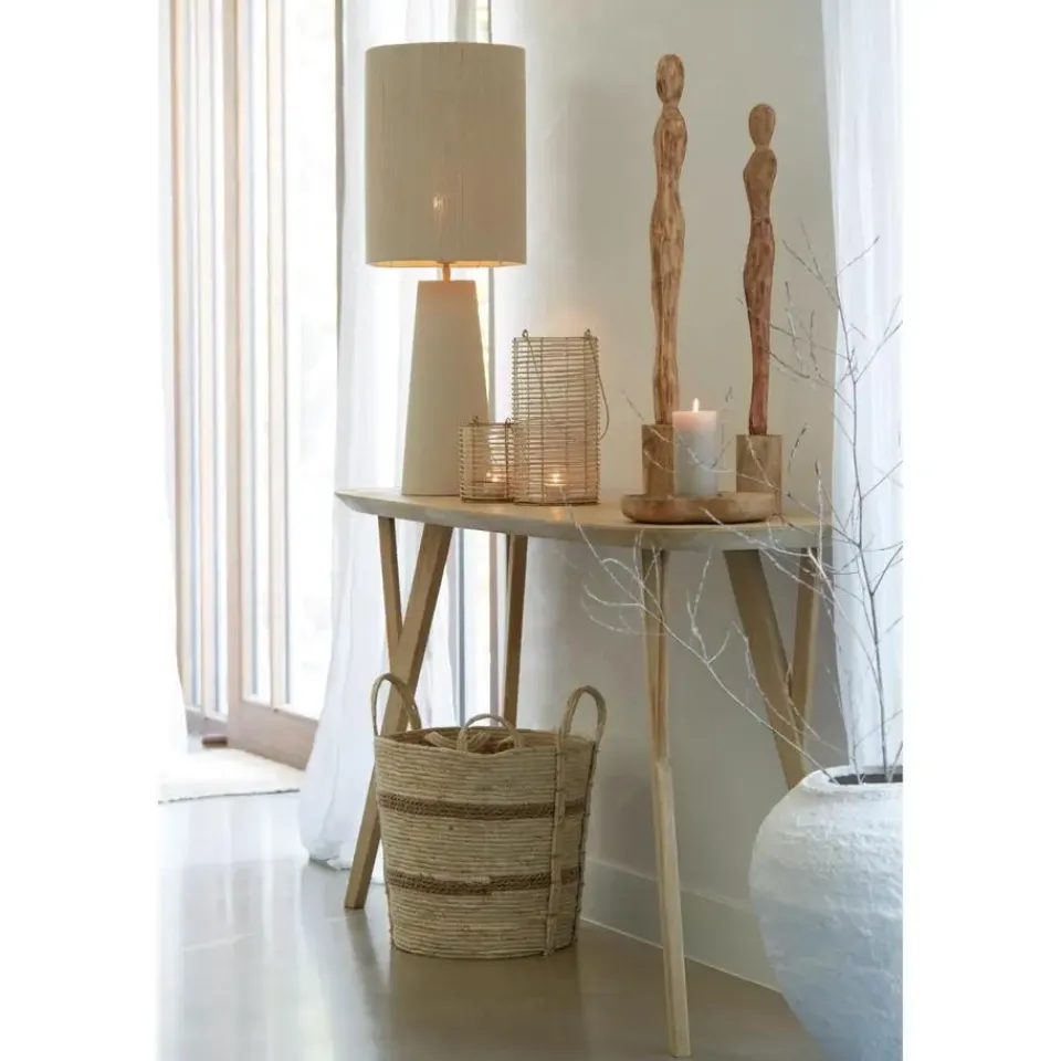 Light & Living Cilinder lampenkap Medan - Beige - 30x30x40cm Discount