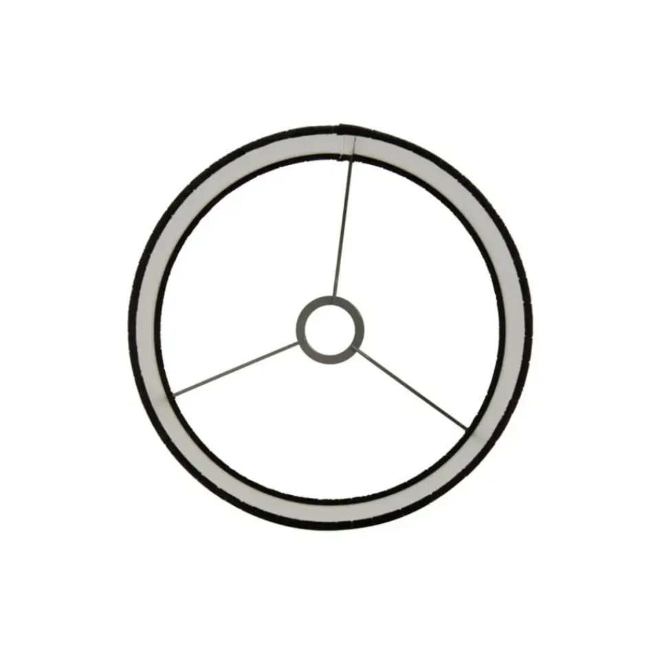 Light & Living Cilinder Lampenkap Praya - Zwart - Ø30x21cm Best