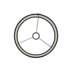 Light & Living Cilinder Lampenkap Praya - Zwart - Ø30x21cm Best