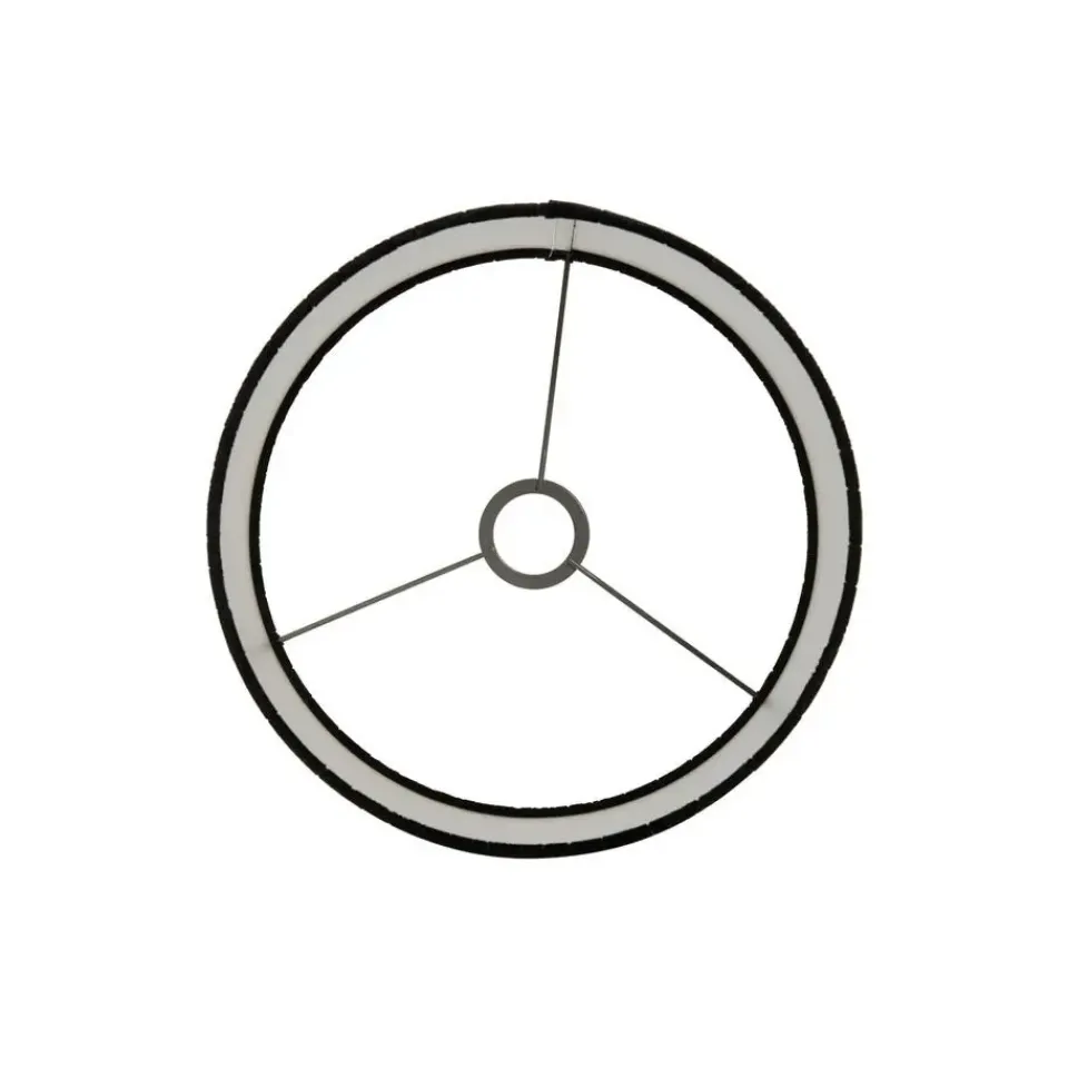 Light & Living Cilinder Lampenkap Praya - Zwart - Ø30x21cm Best