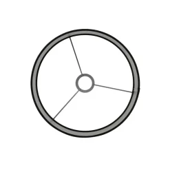 Light & Living Cilinder Lampenkap Velours - Zwart - Ø40x30cm Clearance