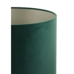 Light & Living Cilinder Lampenkap Velours - Dutch Green - Ø30x21cm