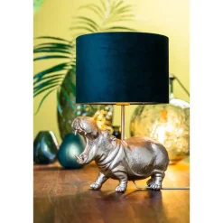 Light & Living Cilinder Lampenkap Velours - Dutch Green - Ø30x21cm