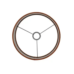 Light & Living Cilinder Lampenkap Velours - Terra - Ø30x21cm Best