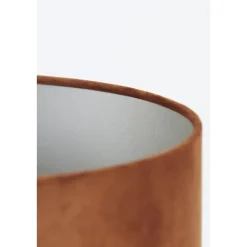 Light & Living Cilinder Lampenkap Velours - Terra - Ø30x21cm Best