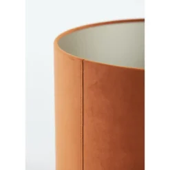 Light & Living Cilinder Lampenkap Velours - Terra - Ø40x30cm Clearance