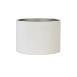 Light & Living Cilinder Lampenkap Velours - Wit - Ø40x30cm New