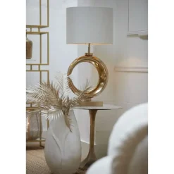 Light & Living Cilinder Lampenkap Velours - Wit - Ø40x30cm New